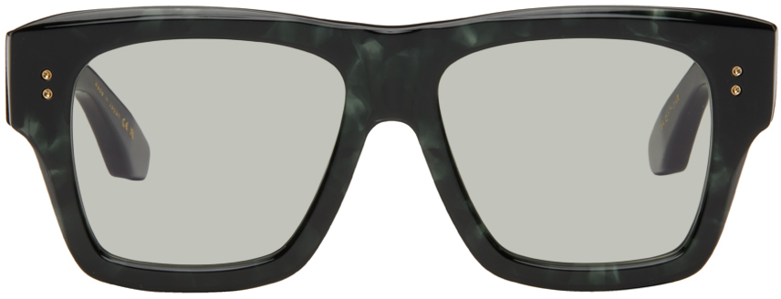 Shop Dita Green Creator Sunglasses In Phantom Cloud/ocean