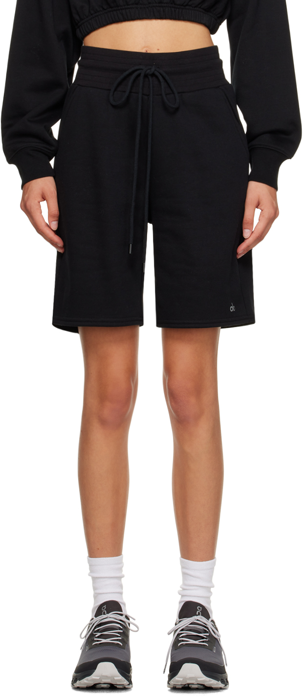 Black Easy Shorts by Alo on Sale