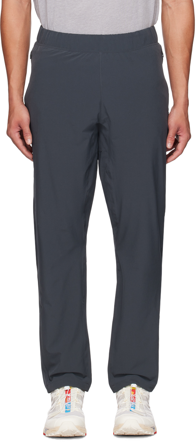 Alo Yoga Gray Repetition Sweatpants In Anthracite
