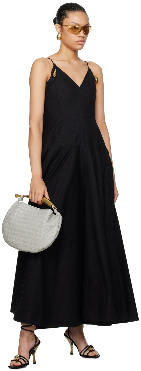 Bottega Veneta Sardine Leather Top Handle Bag In 1557 Agate Grey Muse