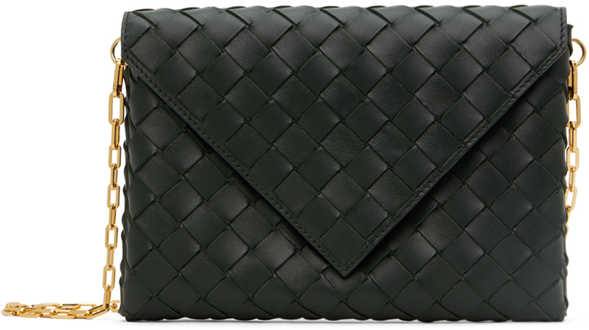 Bottega Veneta Origami Intrecciato Leather Clutch