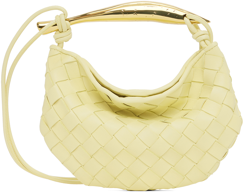 Bottega Yellow Mini Sardine Shoulder Bag