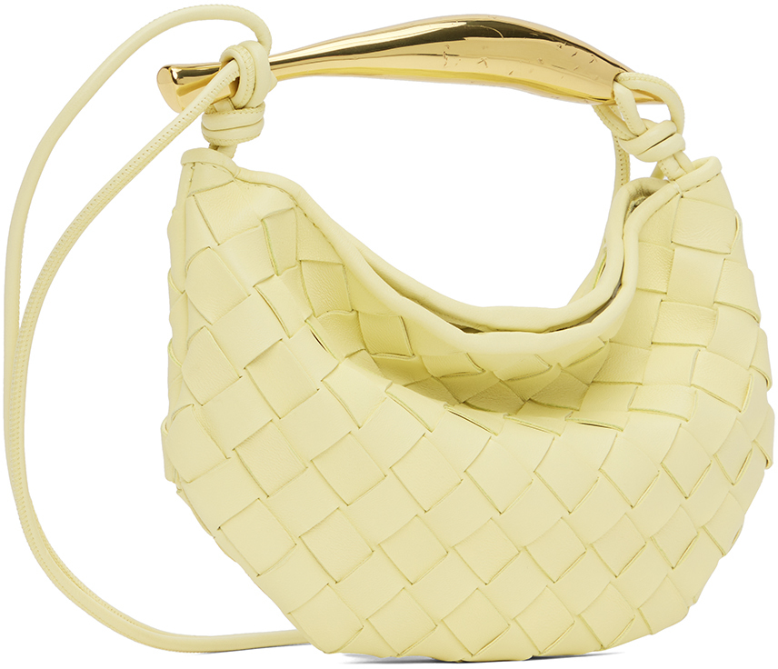 Bottega Veneta Yellow Mini Sardine Shoulder Bag In 7455 Ice Cream Muse