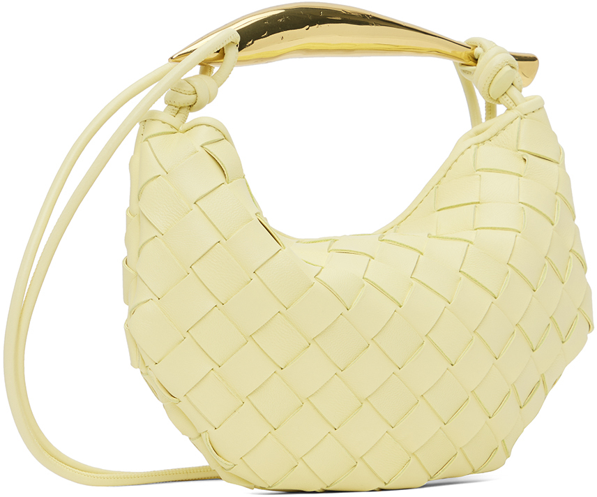 Bottega Veneta Yellow Mini Sardine Shoulder Bag In 7455 Ice Cream Muse