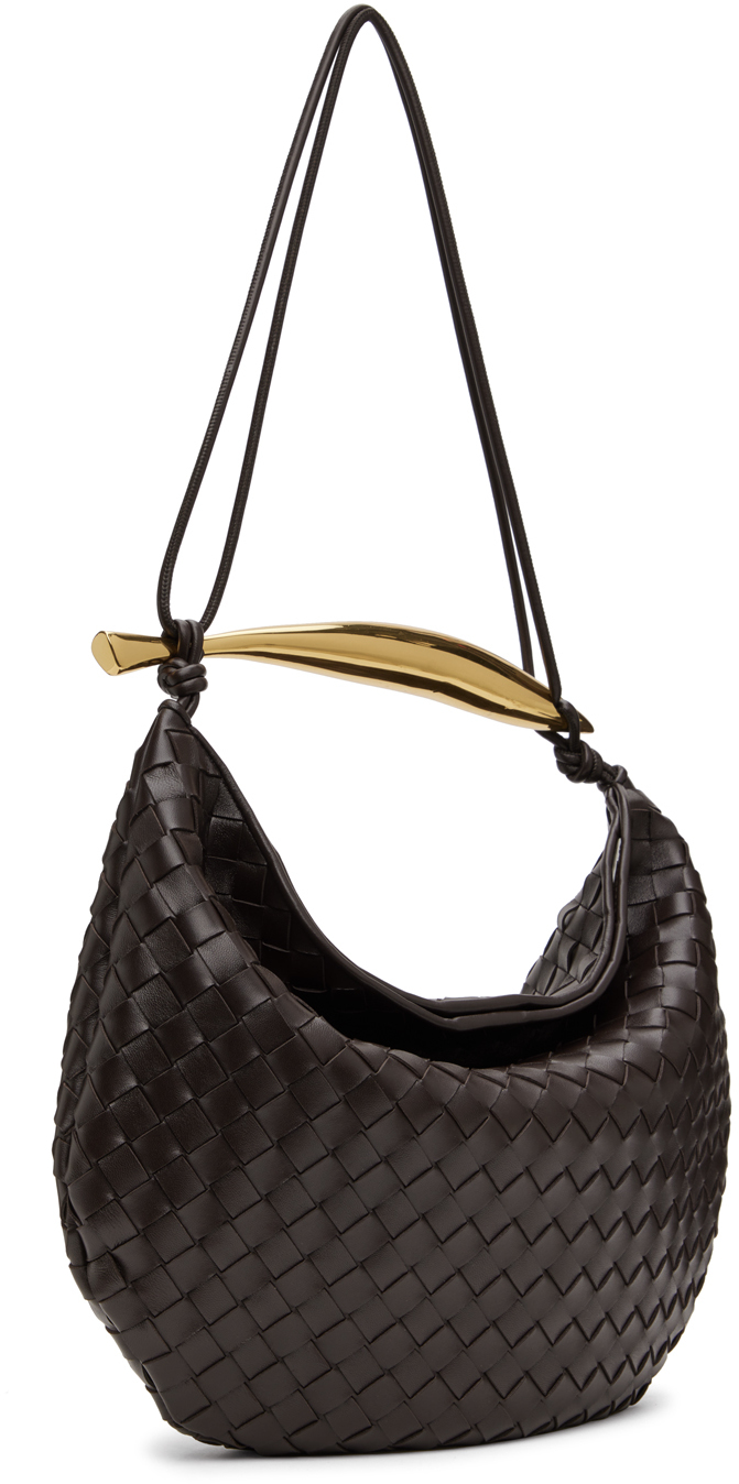 Bottega Veneta Brown Medium Sardine Bag In 2190 Fondant M Brass