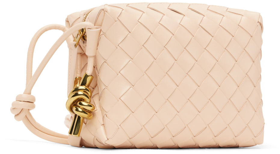 BOTTEGA VENETA BEIGE MINI LOOP CAMERA BAG