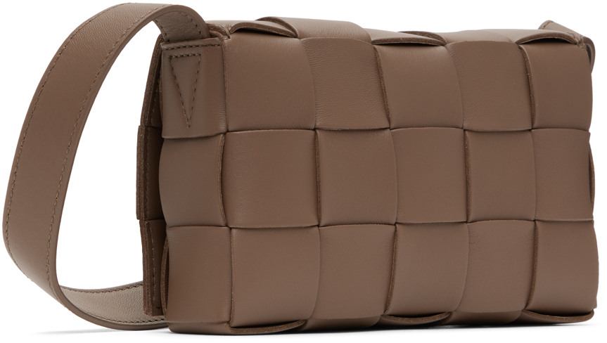 Bottega Veneta Taupe Small Cassette Bag In 2560 Taupe Grey Gold