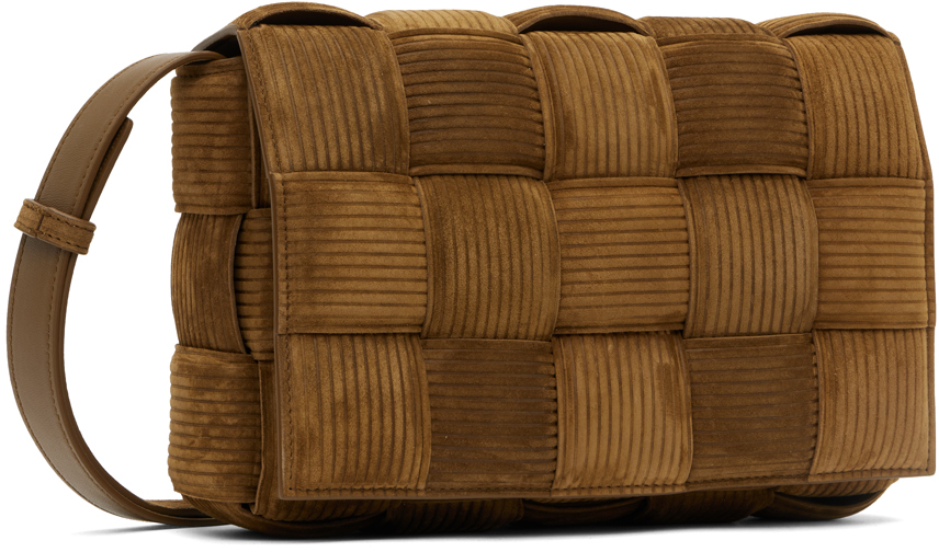 Bottega Veneta Brown Cassette Bag In 2282 Jacobean Gold