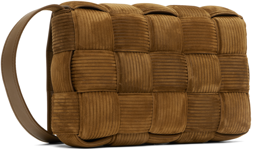 Bottega Veneta Brown Cassette Bag In 2282 Jacobean Gold