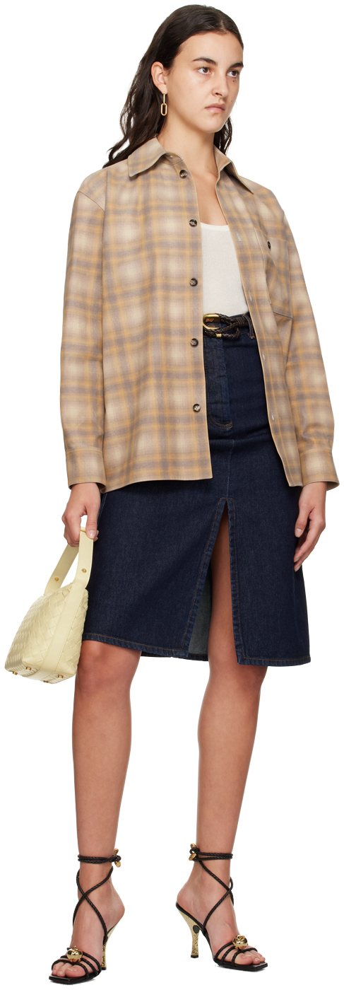 Bottega Veneta Yellow Mini Wallace Bag In 7117 Camomile Gold