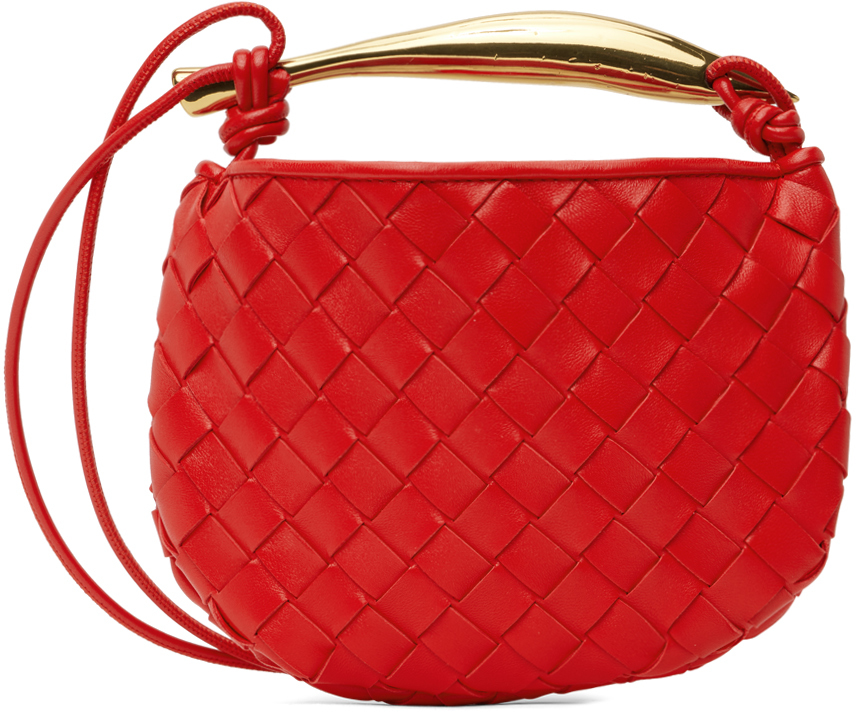 BOTTEGA VENETA Crossbody Bags Women, Mini Sardine bag Red