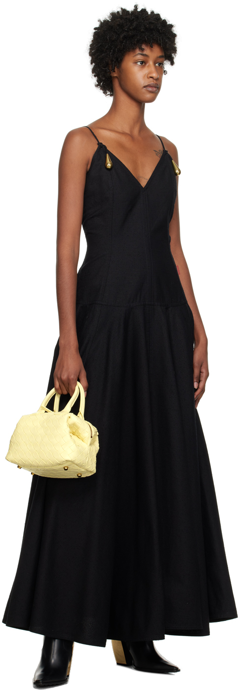 Bottega Veneta Mini Bauletto Intreciatto Lambskin Leather Handbag In 3325 Camomile M Bras