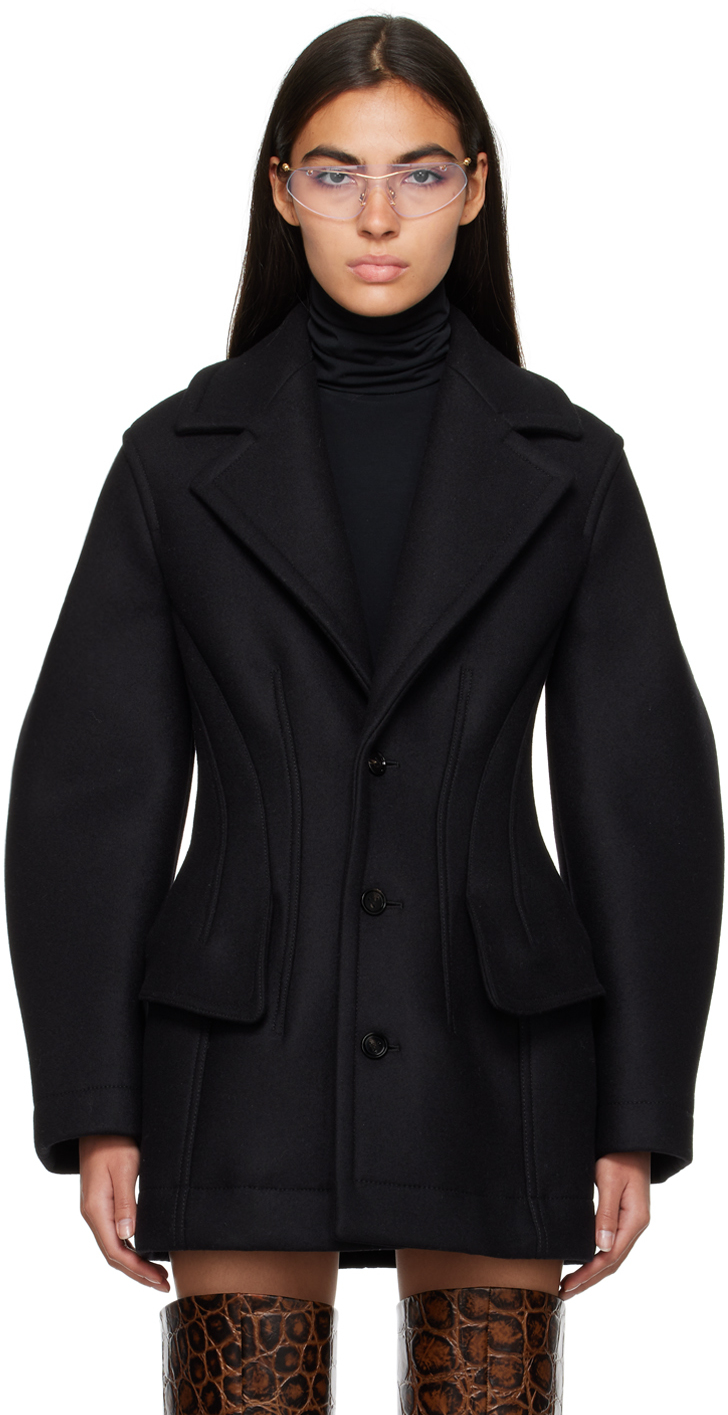 Black Felted Coat