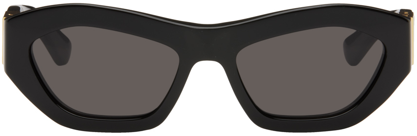 Black Angle Hexagonal Sunglasses
