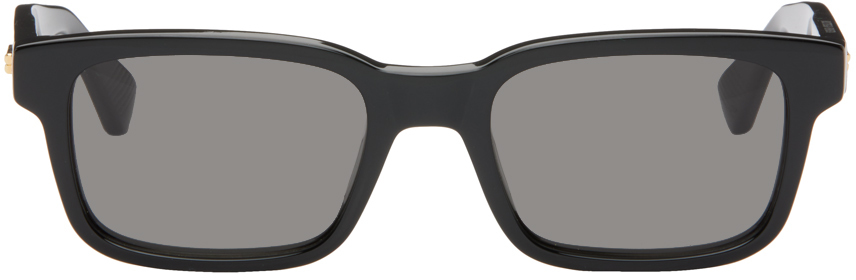 Bottega Veneta Black Classic Square Sunglasses