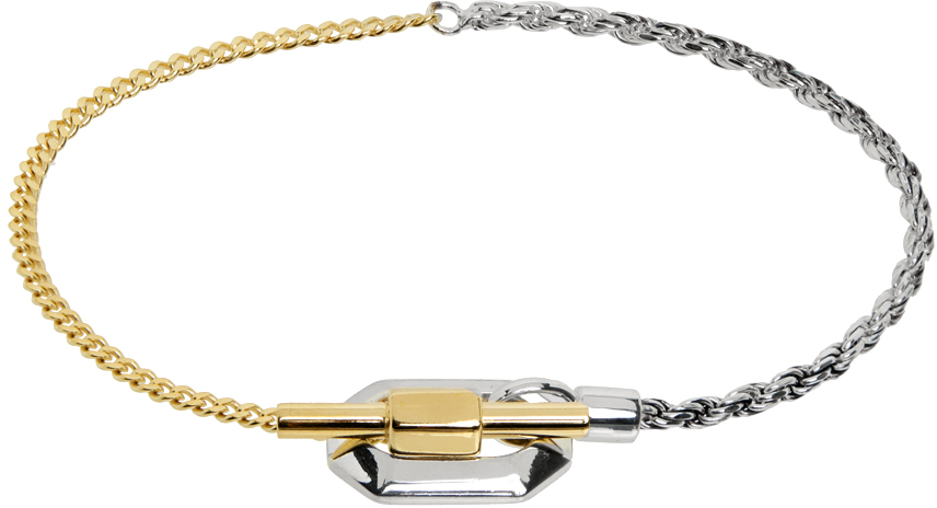 Gold & Silver Facet Chain Bracelet