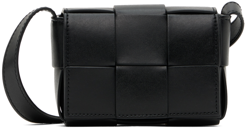 Bottega Veneta Black Candy Cassette Bag In 8480-black-silver