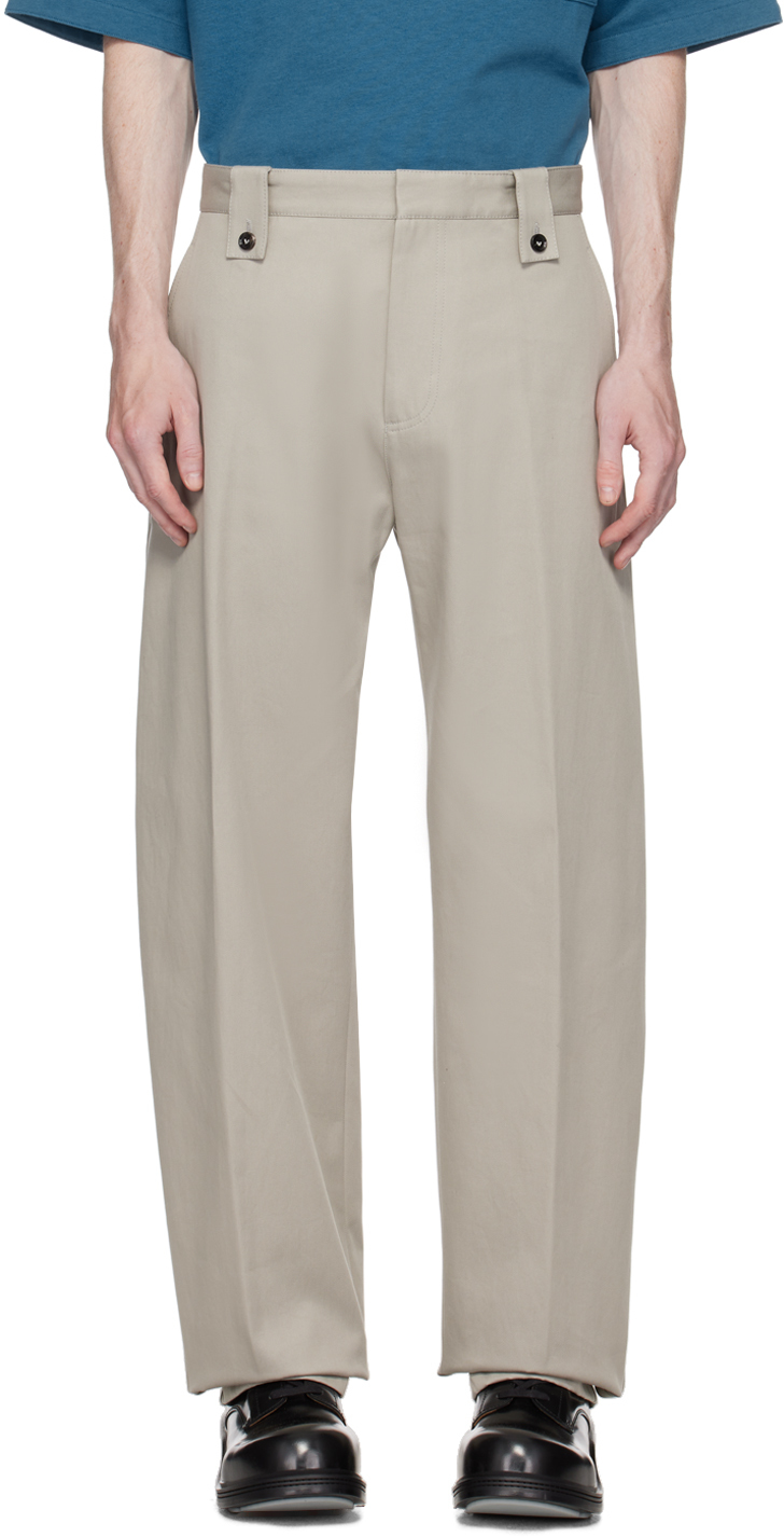 Gray Three-Pocket Trousers
