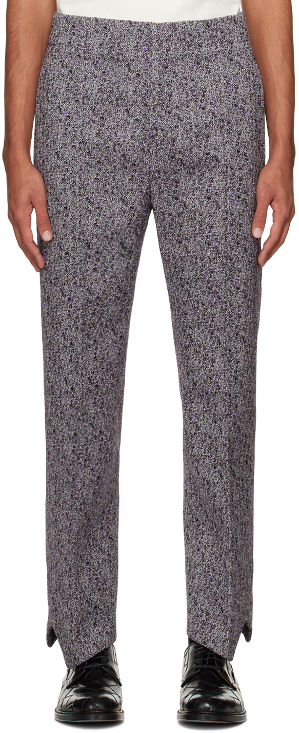 Purple Curved Trousers