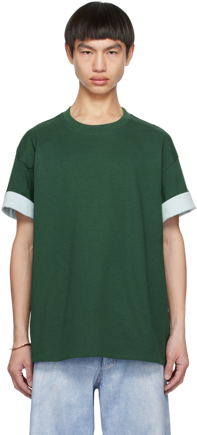 Bottega Veneta Green Double Layer T-Shirt