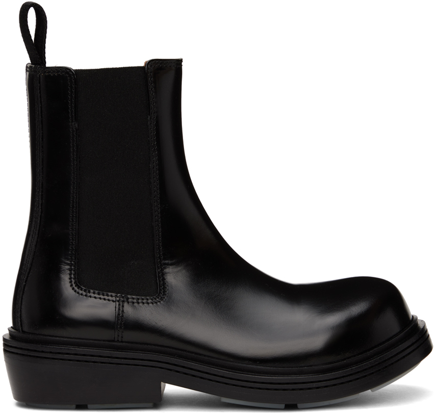 Black Fireman Chelsea Boots