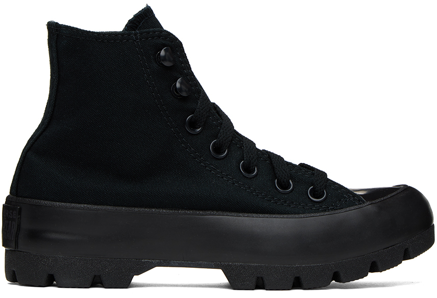 Converse Black Chuck Taylor Lugged Hi Sneakers In Black/blk