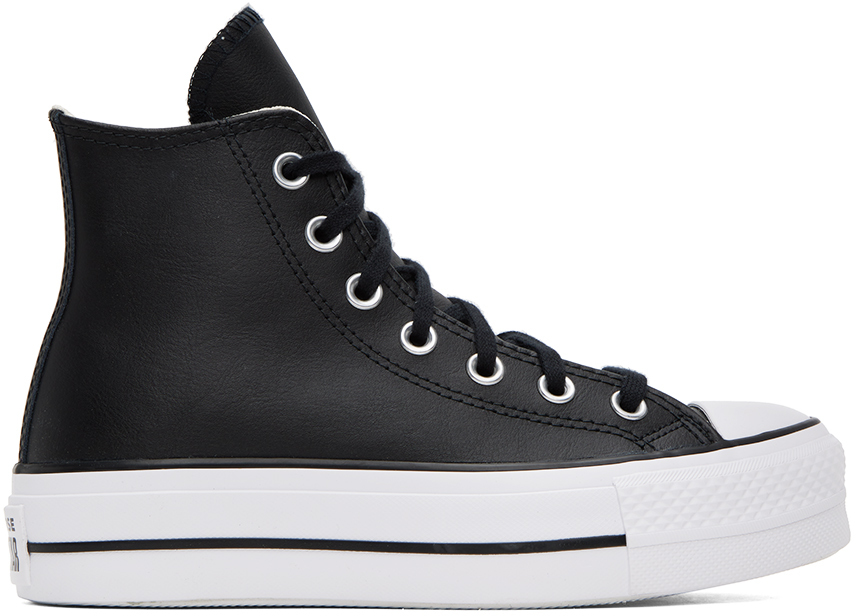 Black Chuck Taylor All Star Lift Sneakers by Converse on Sale