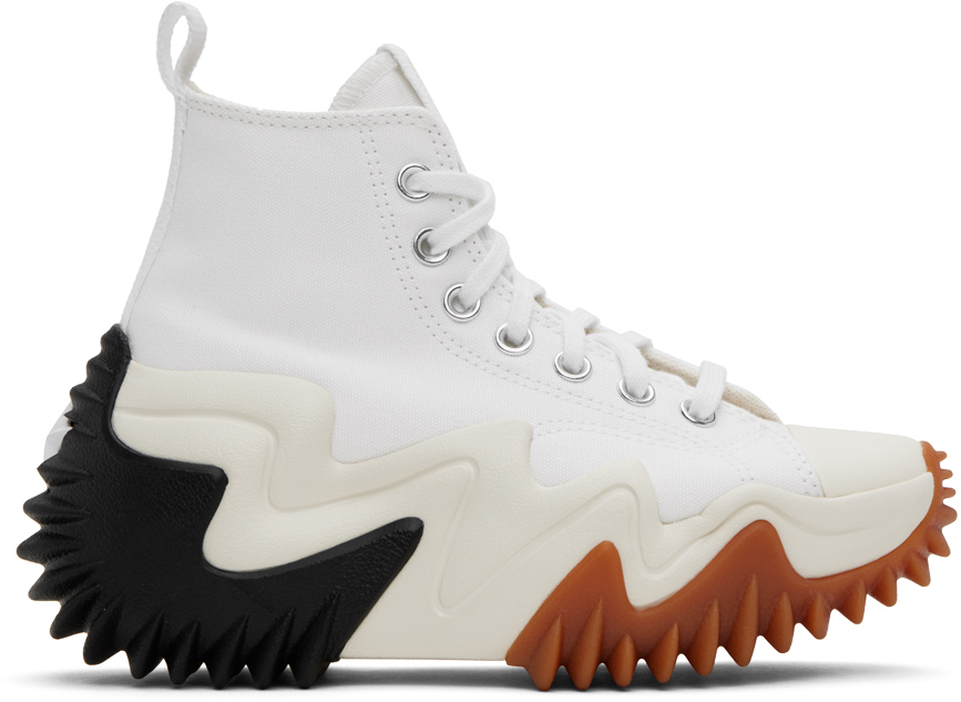 White Run Star Motion High Top Sneakers