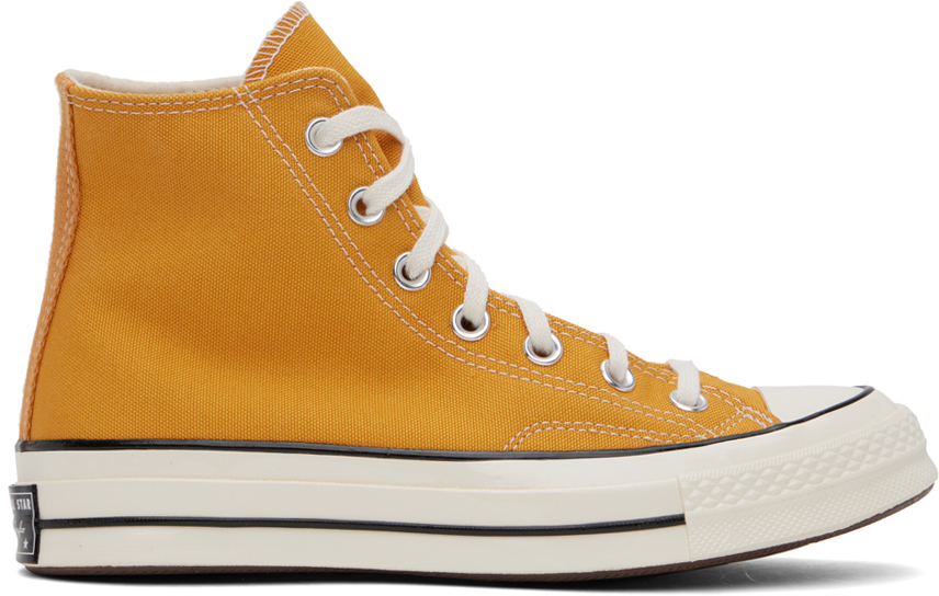 Shop Converse Yellow Chuck 70 Sneakers In Sunflower/black/egre