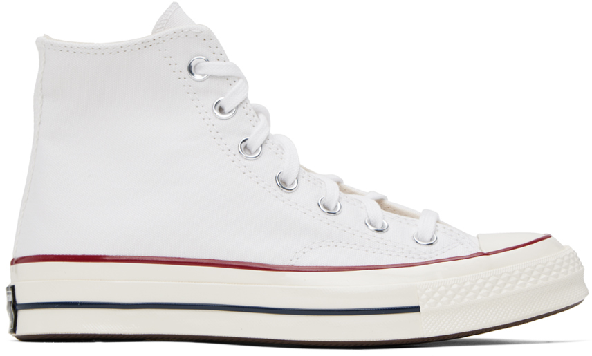 Converse White Chuck 70 Sneakers In White/garnet/egret