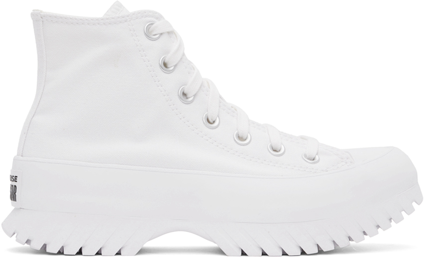Shop Converse White All Star Lugged 2.0 Sneakers In White/egret/black
