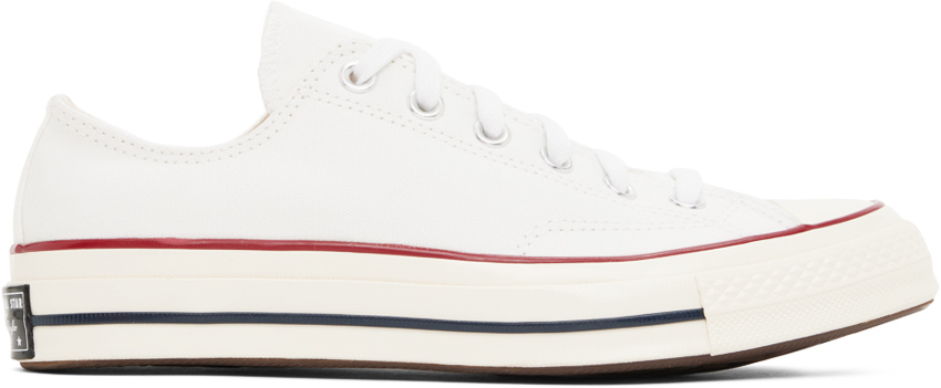 Shop Converse White Chuck 70 Low Sneakers In White/garnet/egret