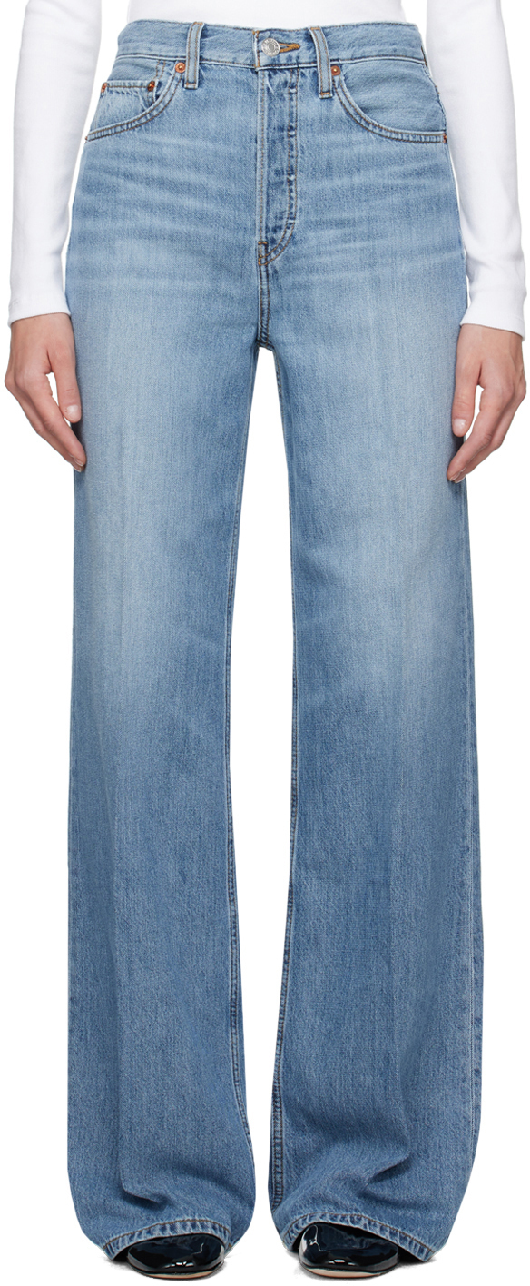 Blue Ultra High Rise Jeans