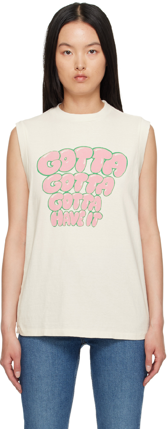 Re/Done Off-White 'Gotta Have It' Tank Top