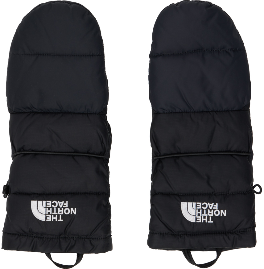 The North Face Black Nuptse Mittens