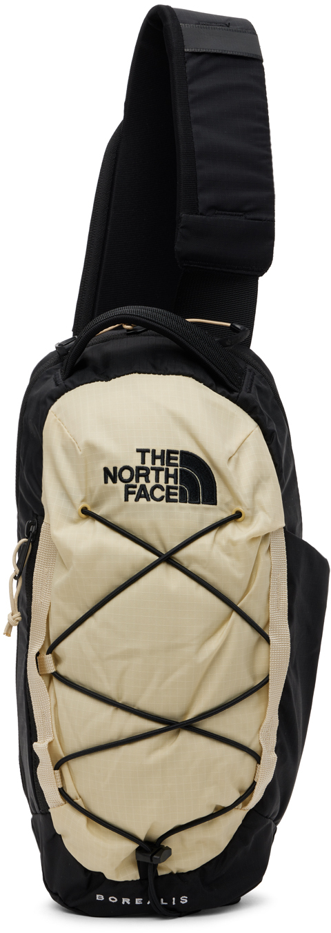 THE NORTH FACE BEIGE & BLACK BOREALIS BACKPACK