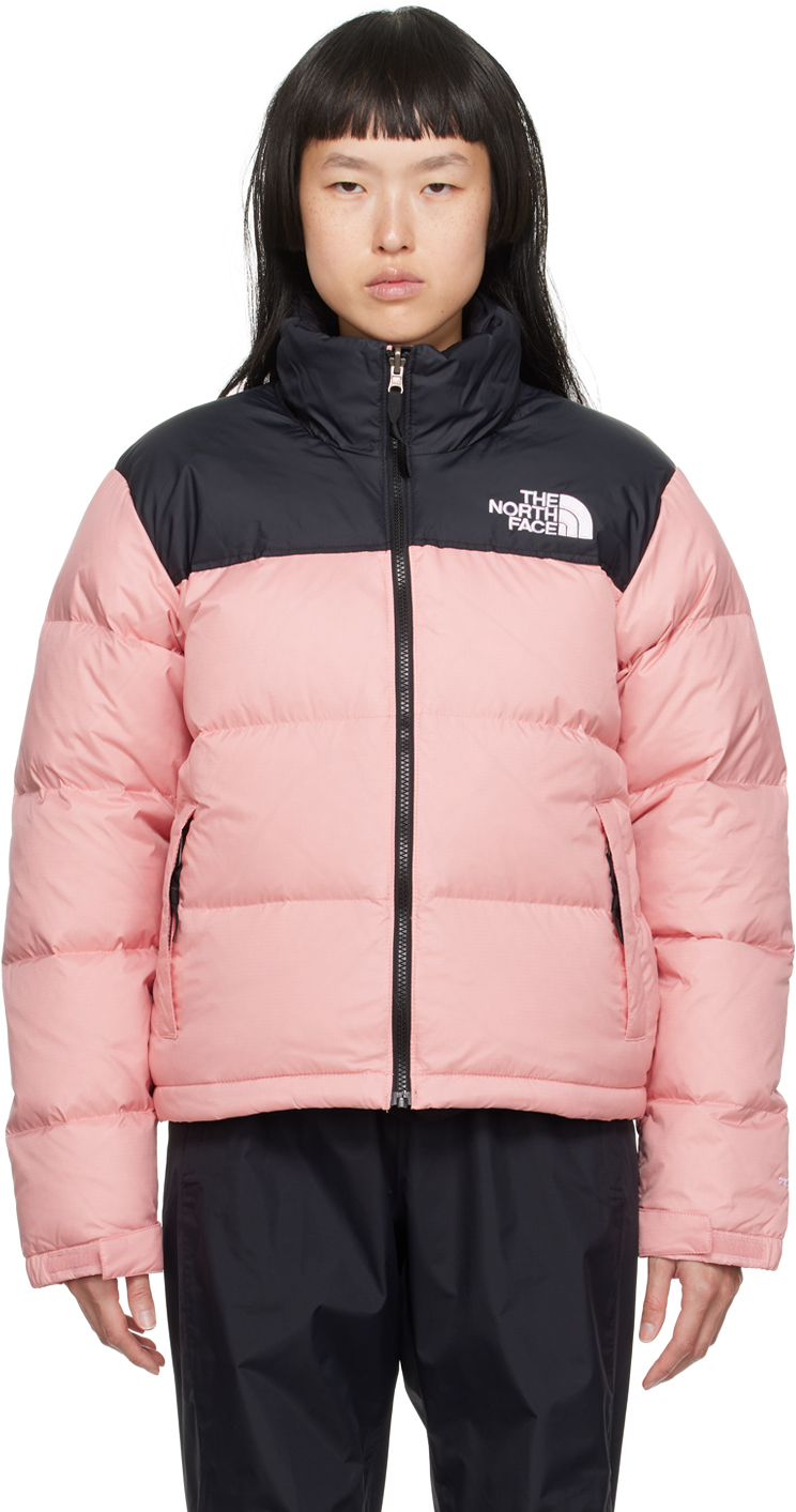 Pink and grey deals north face jacket