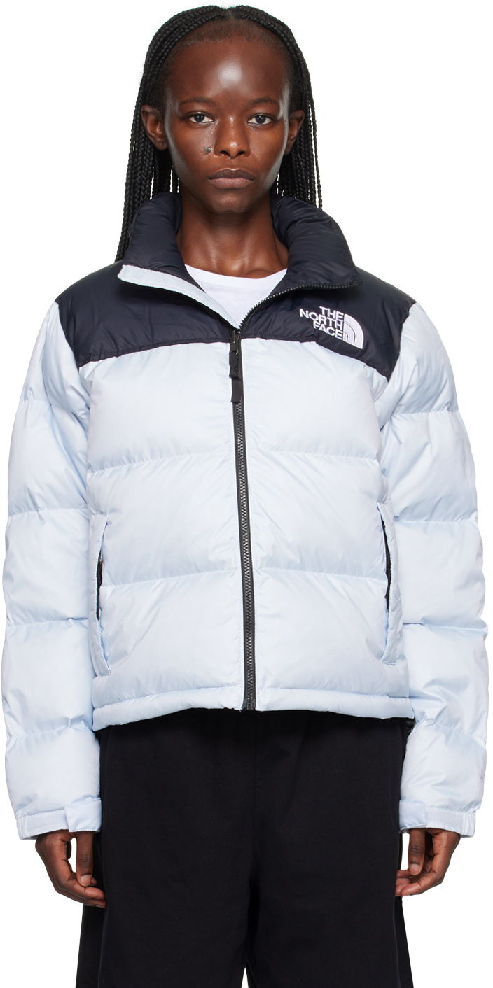 Shop The North Face Blue 1996 Retro Nuptse Down Jacket In Lpi Dusty Periwinkle