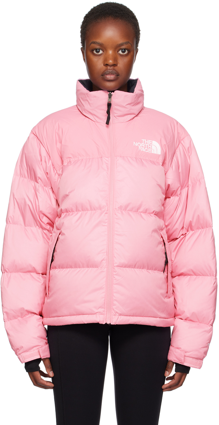 The North Face: Pink 1996 Retro Nuptse Down Jacket | SSENSE Canada