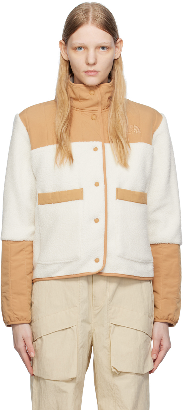 Shop The North Face White & Tan Cragmont Jacket In Ldi Gardenia White/a