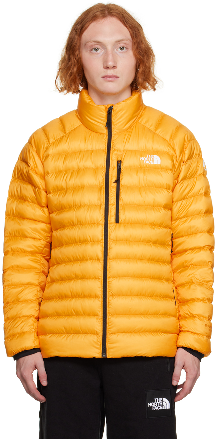 The North Face: Yellow Breithorn Down Jacket | SSENSE