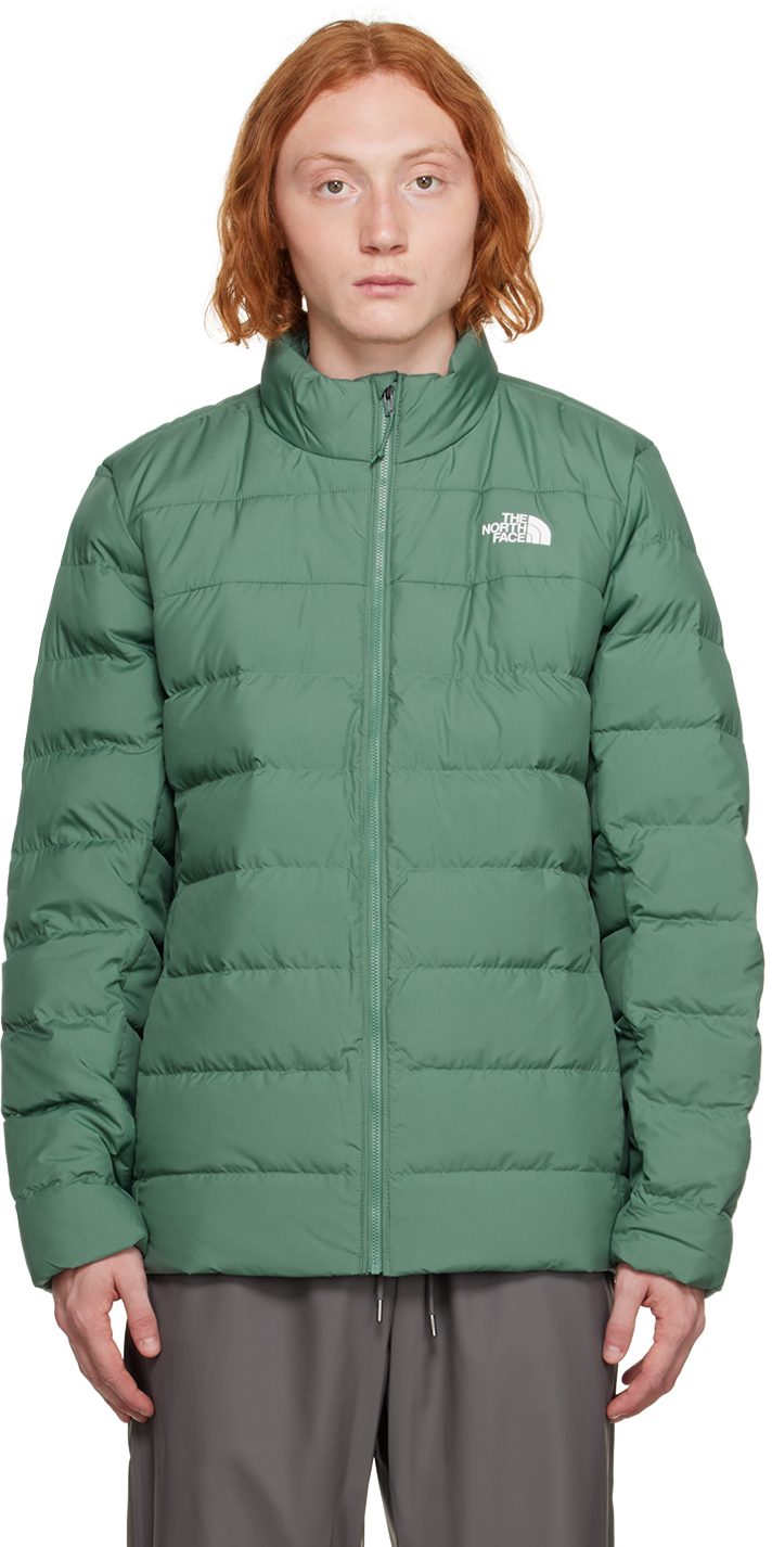 Green Aconcagua 3 Down Jacket by The North Face on Sale