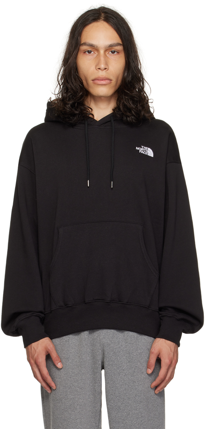 The North Face Black Embroidered Hoodie In Jk3 Tnf Black