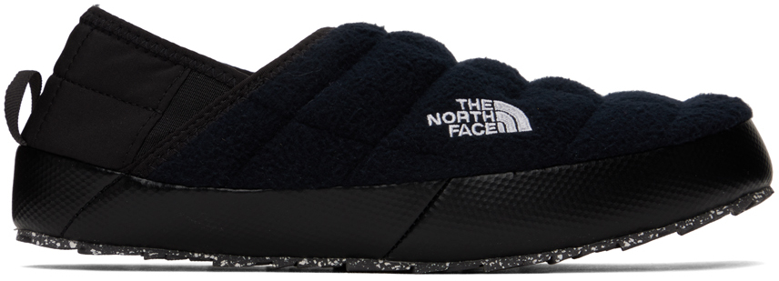 Shop The North Face Black Thermoball Traction V Loafers In Kx7 Tnf Black/tnf Bl
