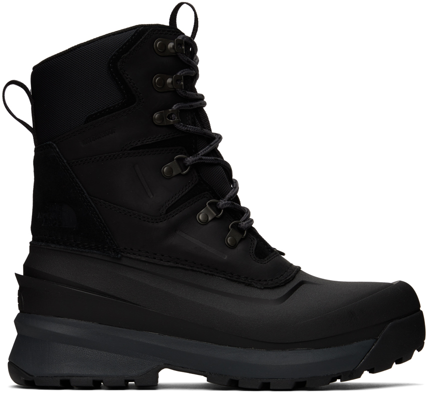 The North Face Black Chilkat V 400 Boots In Kt0 Tnf Black/asphal