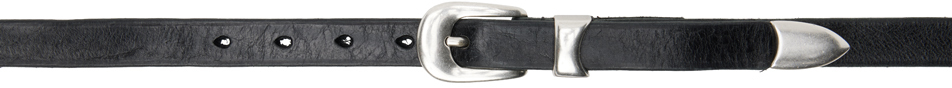 Our Legacy Black 2cm Belt In Black