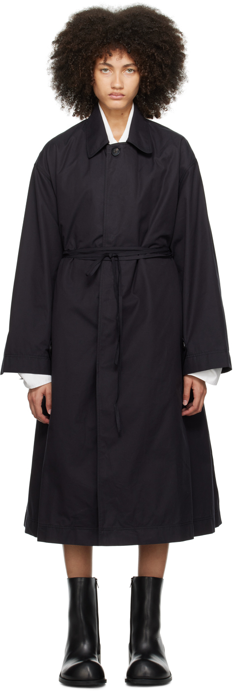 Subtle Le Nguyen Black Spread Collar Coat
