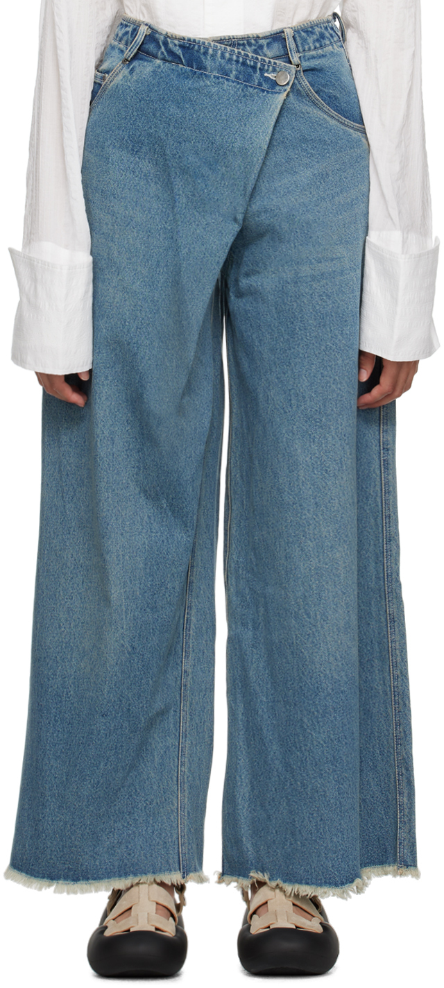 Subtle Le Nguyen Blue Five-pocket Jeans