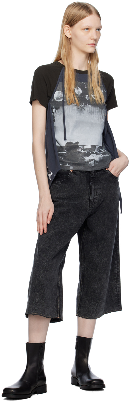 Our Legacy Black Half-Cut Denim Shorts | Smart Closet