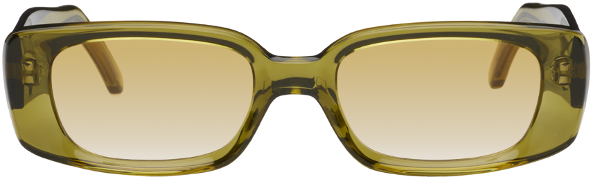 Our Legacy Green Samhain Sunglasses In Crystalized